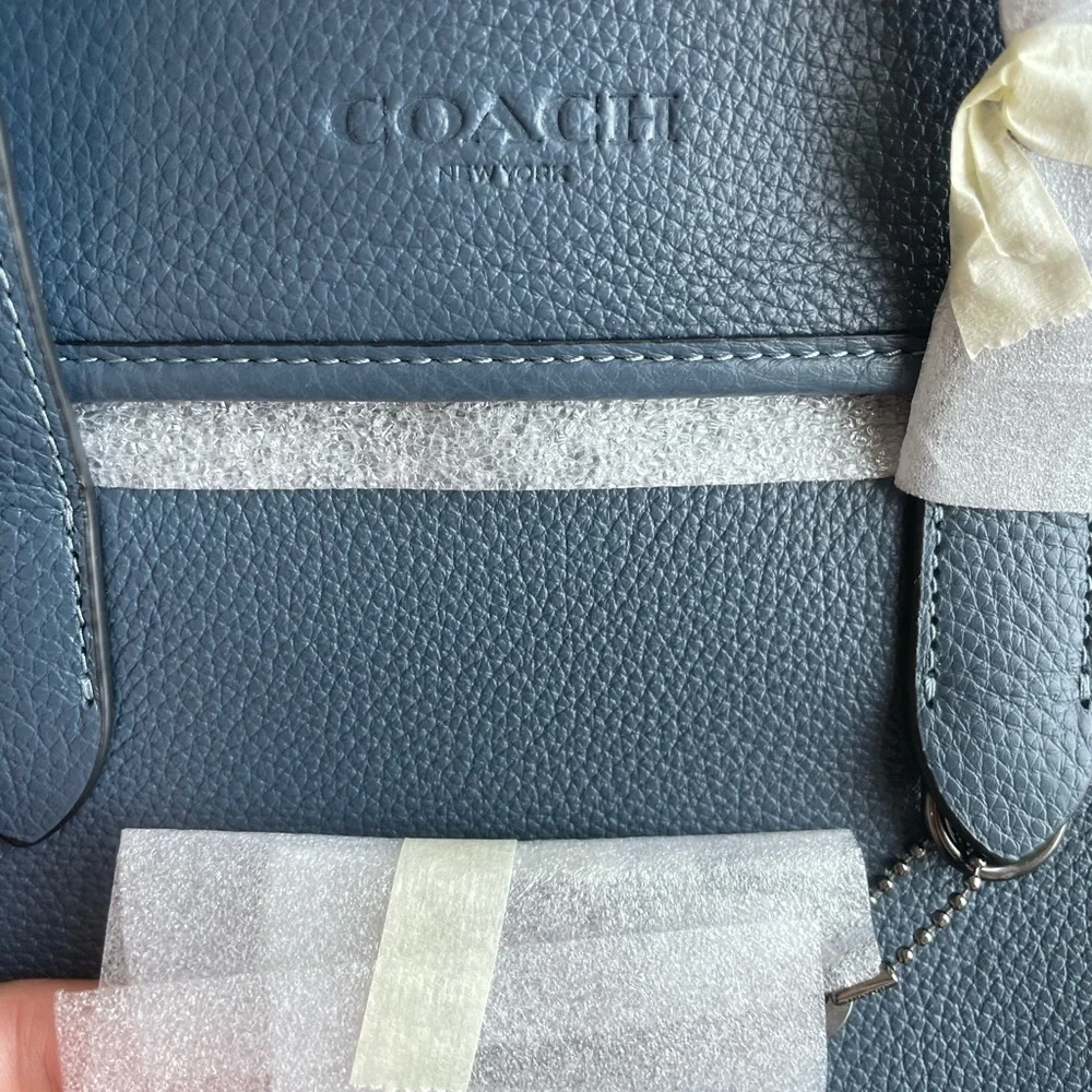 NWT！COACH SULLIVAN PORTFOLIO BRIEF (COACH C9875) GUNMETAL/DENIM fast shipping